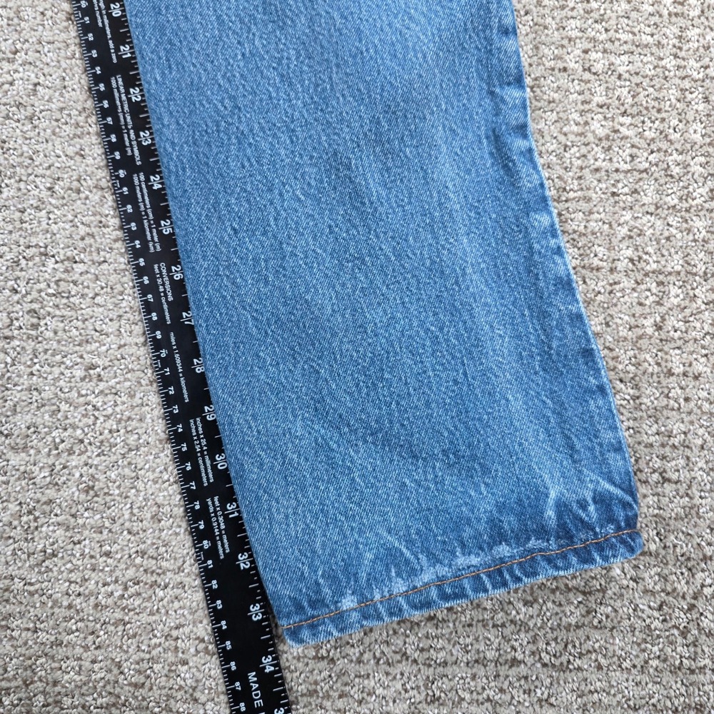 Vintage 90s Levi's 501xx 32x34 Mens Blue Straight Leg Denim Jeans Made in USA - Picture 14 of 14